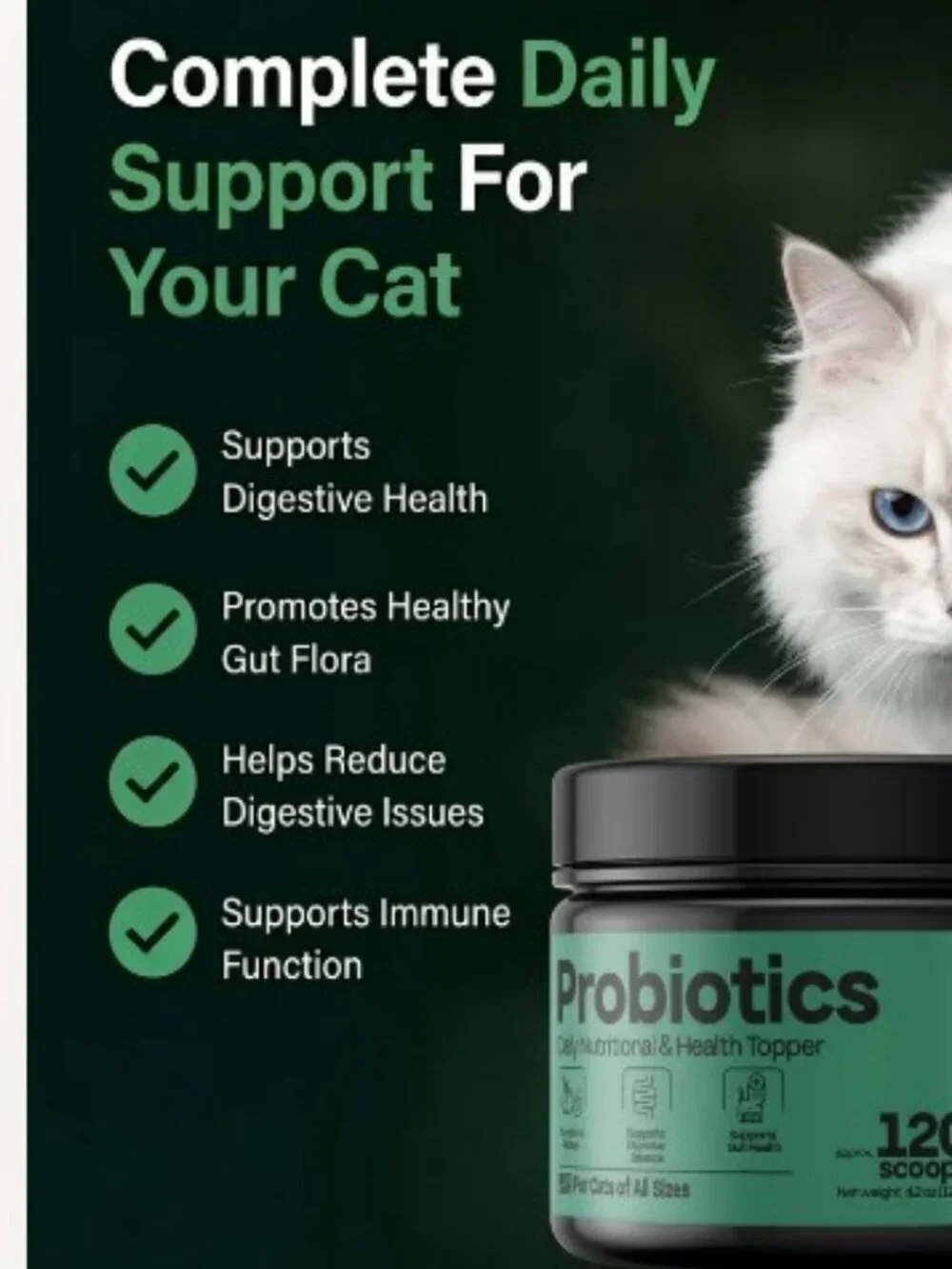 Felcanpet Probiotics Health Topper for Cats of All Sizes